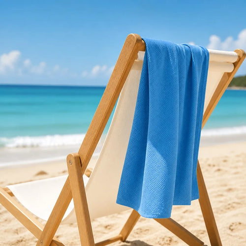 Microfiber Cooling Towel at the beach