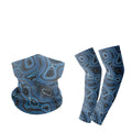 Cooling Neck Gaiter & Arm Sleeves - Sun-Protective Set for Outdoor & Beach